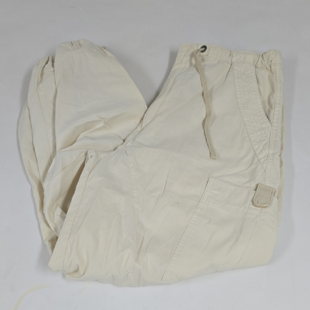 Jaded London Pants Mens S Beige Baggy Utility Cargo Parachute Paratrooper - Picture 2 of 11